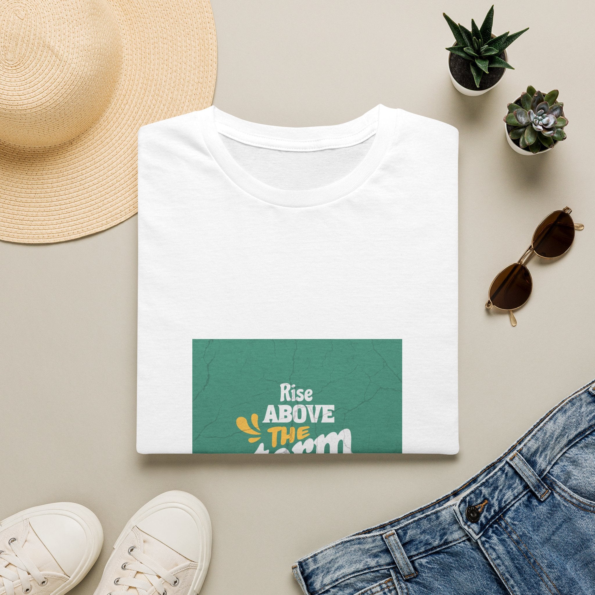 Rise Above the Storm T-Shirt — Inspirational Sunshine Quote Tee